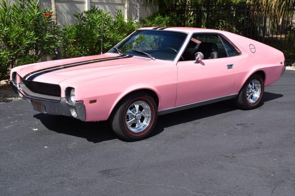 1969 AMC AMX 390CI V8 Auto, 1 of 1 in Factory Pink! 0 Special Paint Code Pink Co