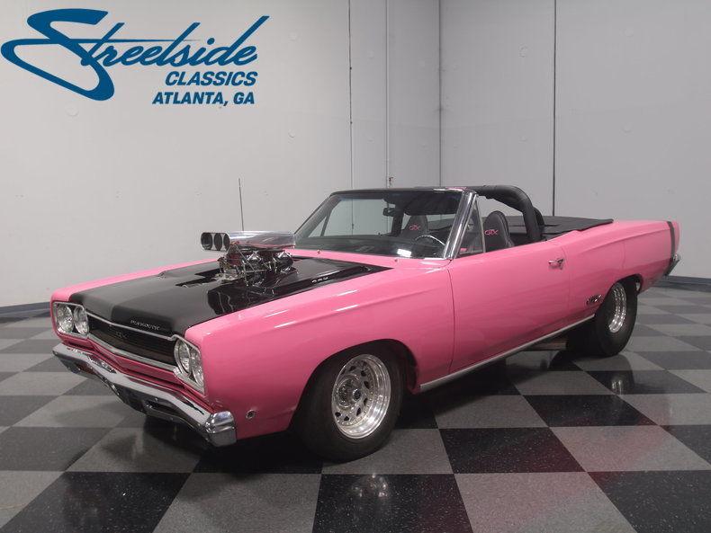Pink 1968 Plymouth GTX
