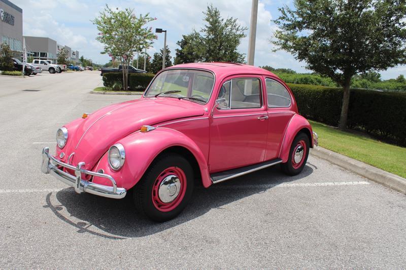 Pink 1967 Volkswagen Beetle