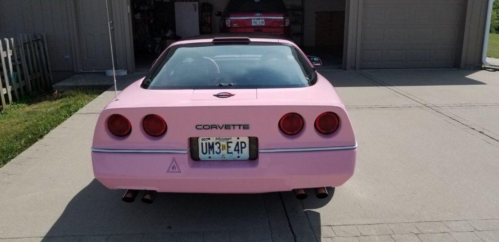Pink 1987 Chevrolet Corvette