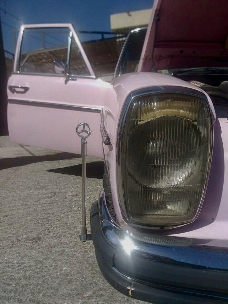 Pink 1971 Mercedes-Benz 200 Series