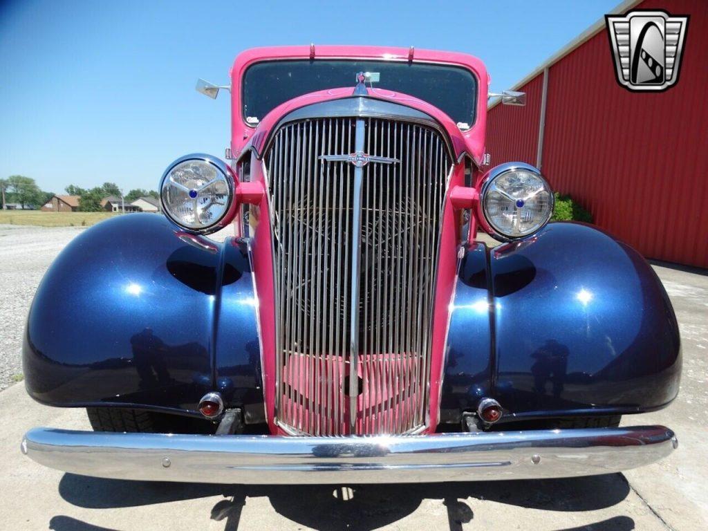 Pink / Blue 1937 Chevrolet Truck 350 CU V8 3 sp