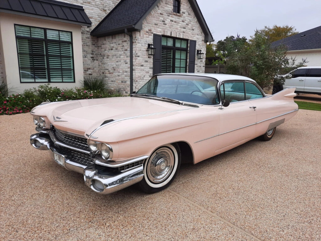 1959 Pink Cadillac Coupe Deville