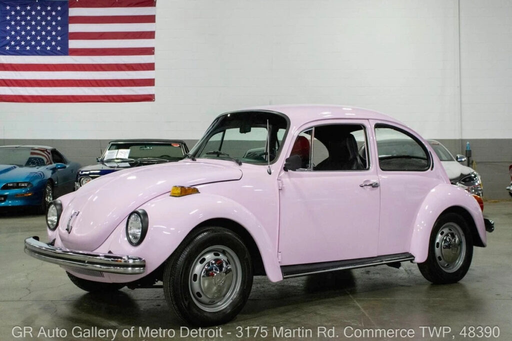 1974 Volkswagen Super Beetle 3898 Miles Pink 1600cc 4-Cylinder 4-Speed Manual