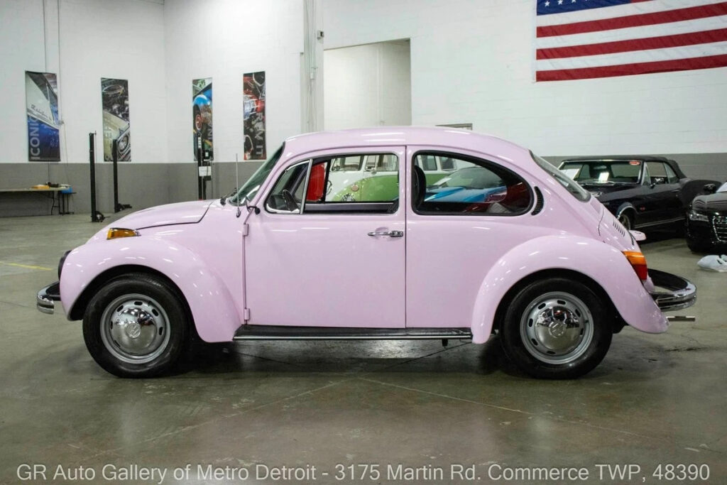 1974 Volkswagen Super Beetle 3898 Miles Pink 1600cc 4-Cylinder 4-Speed Manual
