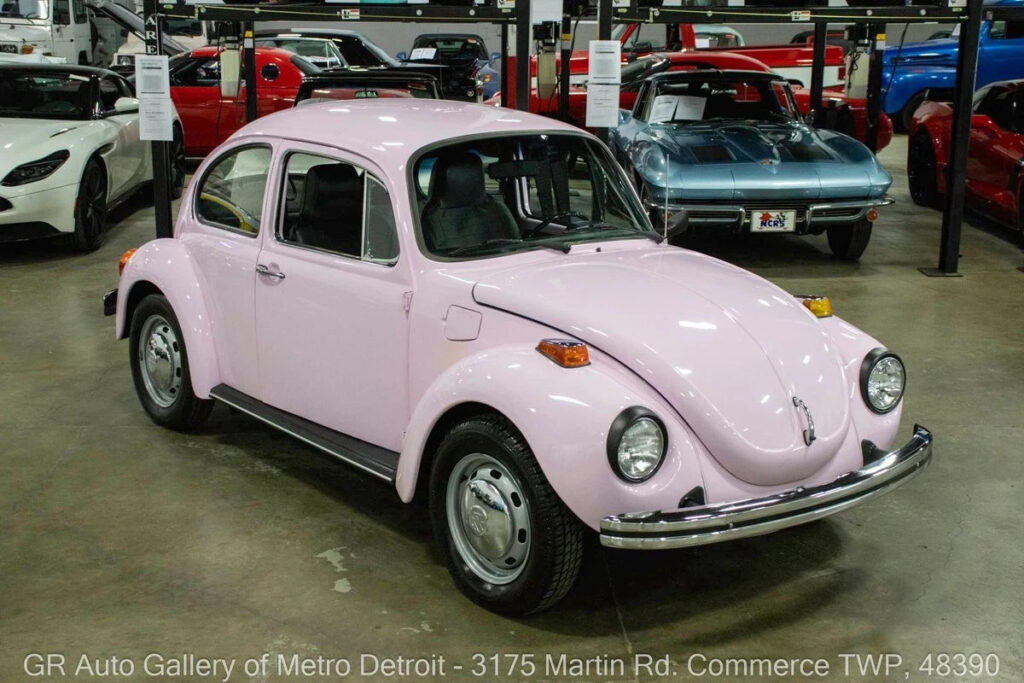 1974 Volkswagen Super Beetle 3898 Miles Pink 1600cc 4-Cylinder 4-Speed Manual