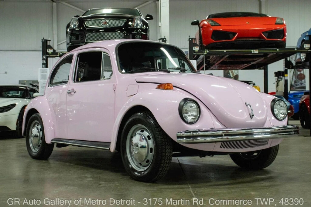 1974 Volkswagen Super Beetle 3898 Miles Pink 1600cc 4-Cylinder 4-Speed Manual