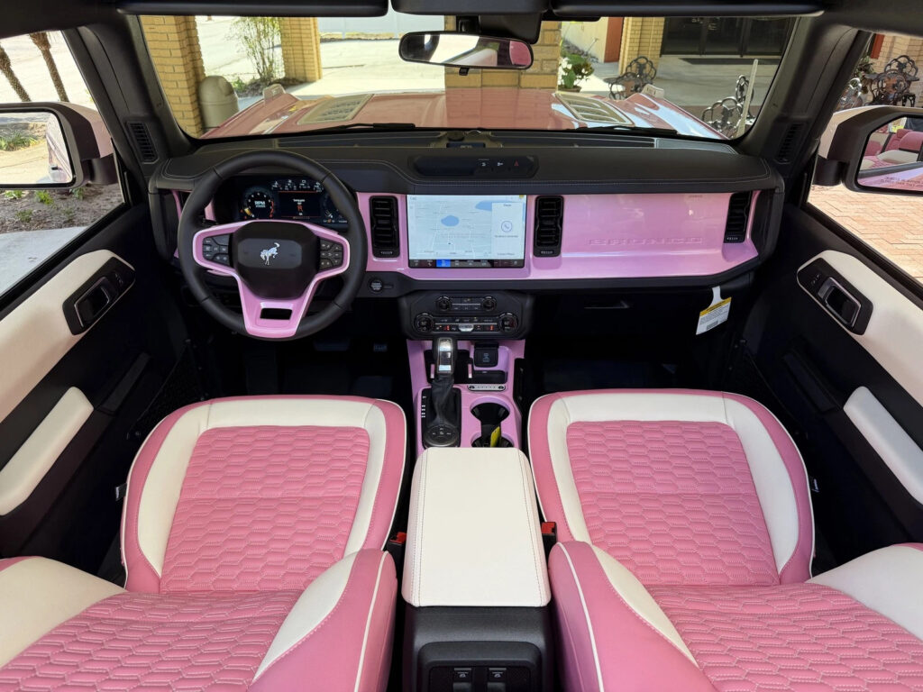 2025 Ford Custom Lifted Pearl Pink Outer Banks Retro Hard Top