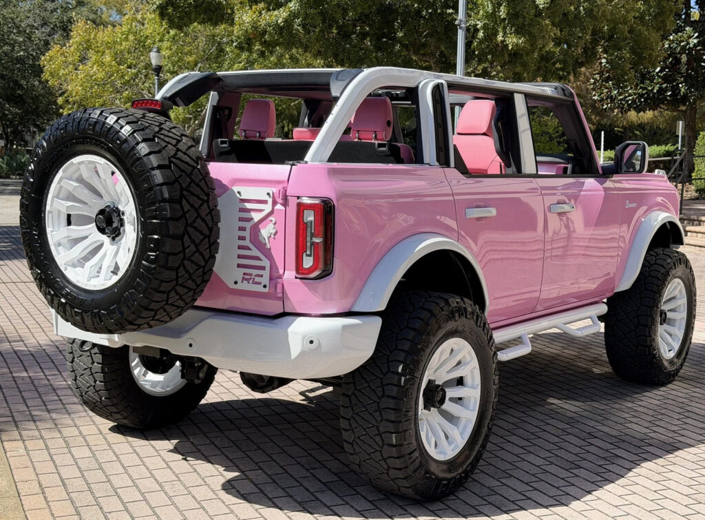 2025 Ford Custom Lifted Pearl Pink Outer Banks Retro Hard Top