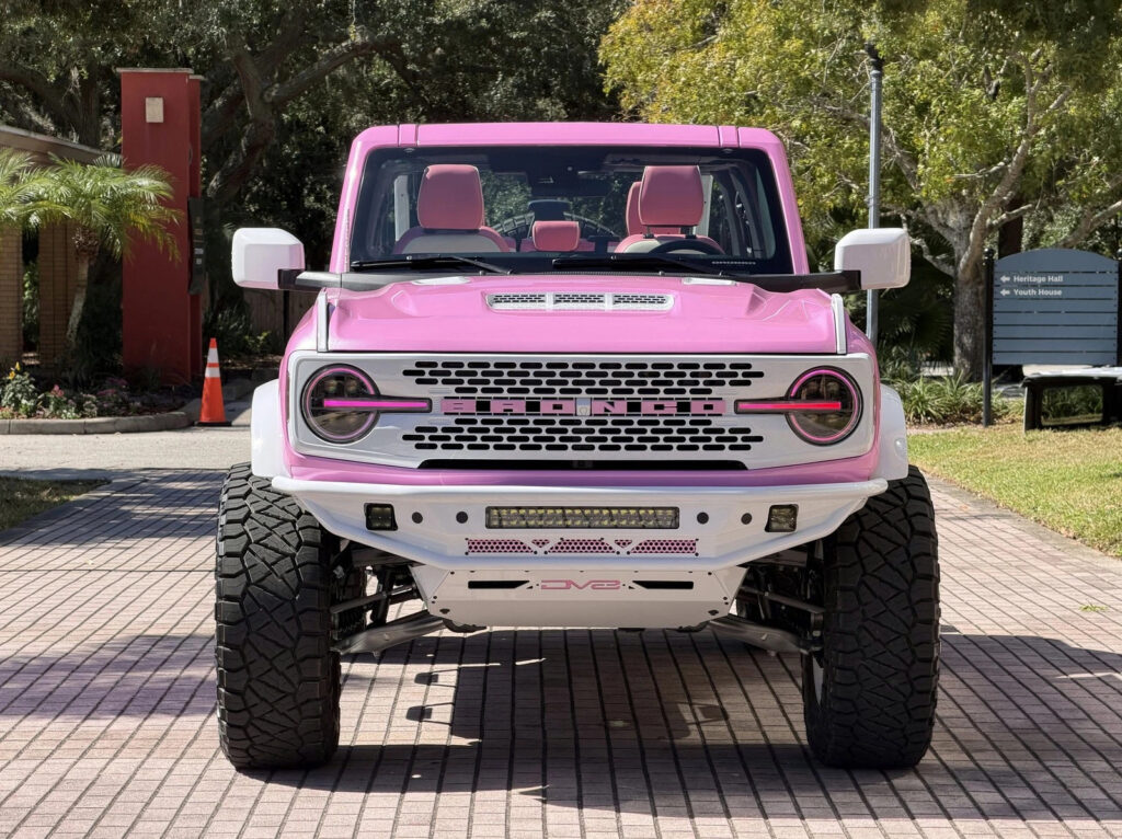 2025 Ford Custom Lifted Pearl Pink Outer Banks Retro Hard Top