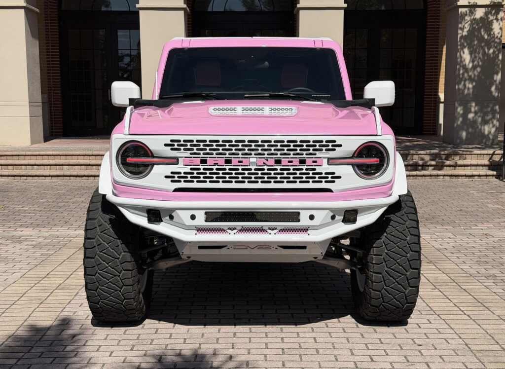 2025 Ford Custom Lifted Pearl Pink Outer Banks Retro Hard Top