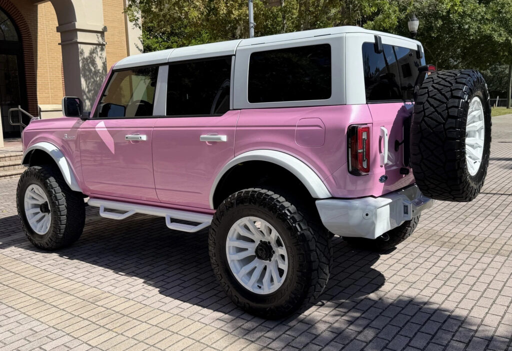 2025 Ford Custom Lifted Pearl Pink Outer Banks Retro Hard Top