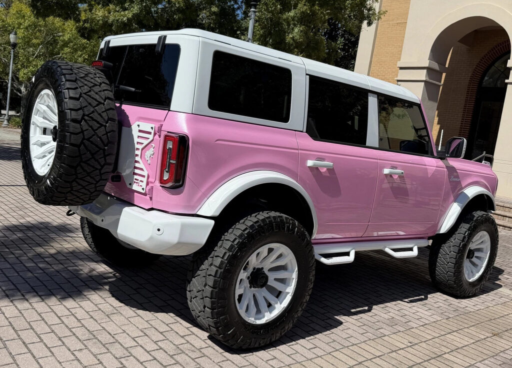 2025 Ford Custom Lifted Pearl Pink Outer Banks Retro Hard Top