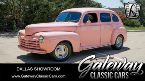 Pink 1947 Ford Customline Sedan 400 CID V8 3 Speed for sale