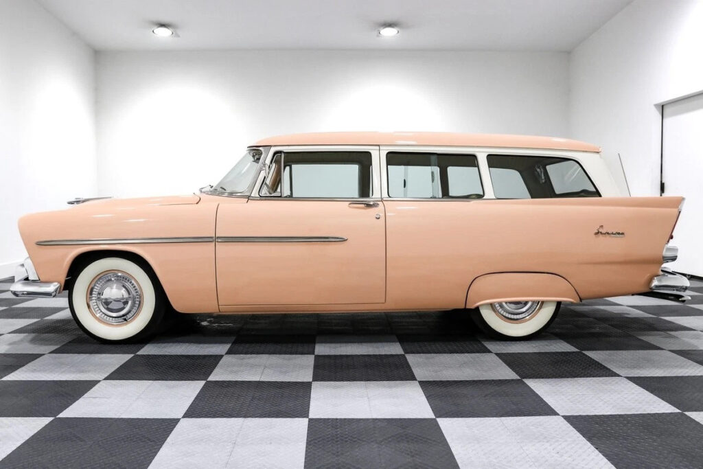 1956 Plymouth Suburban Sport 10717 Miles Pink Station Wagon 277ci V8 3 Speed Manual