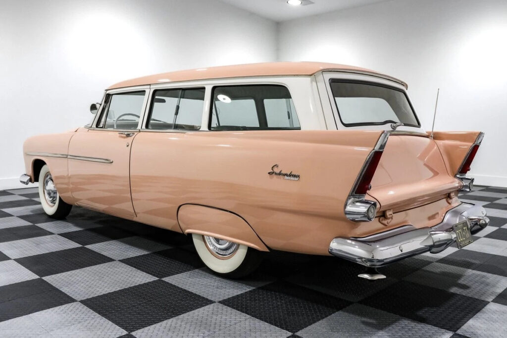 1956 Plymouth Suburban Sport 10717 Miles Pink Station Wagon 277ci V8 3 Speed Manual