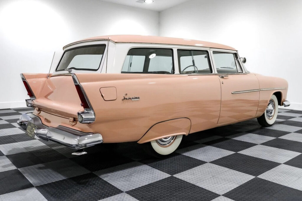 1956 Plymouth Suburban Sport 10717 Miles Pink Station Wagon 277ci V8 3 Speed Manual
