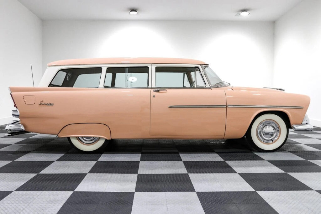1956 Plymouth Suburban Sport 10717 Miles Pink Station Wagon 277ci V8 3 Speed Manual