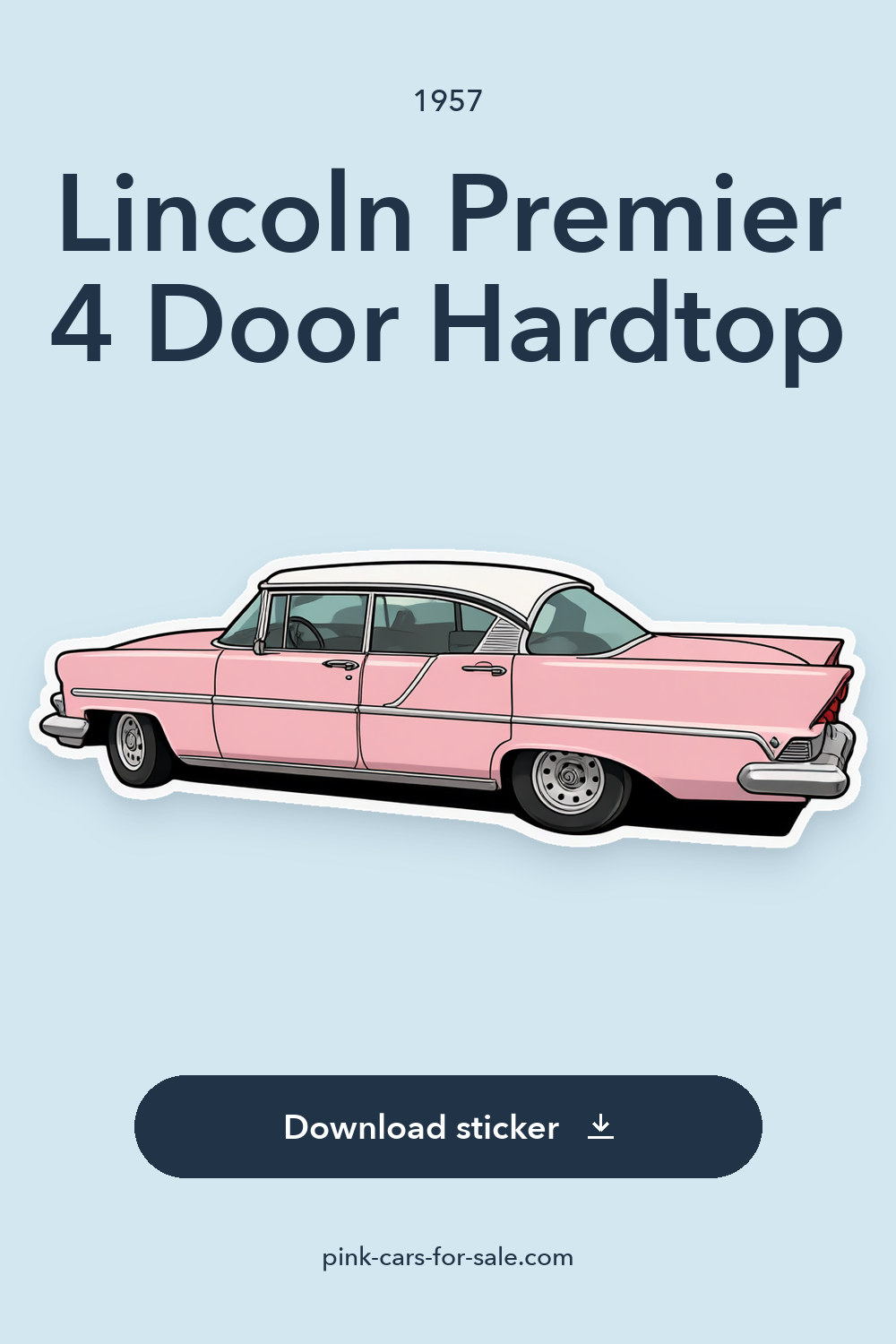 1957 Lincoln Premier 4 Door Hardtop sticker preview
