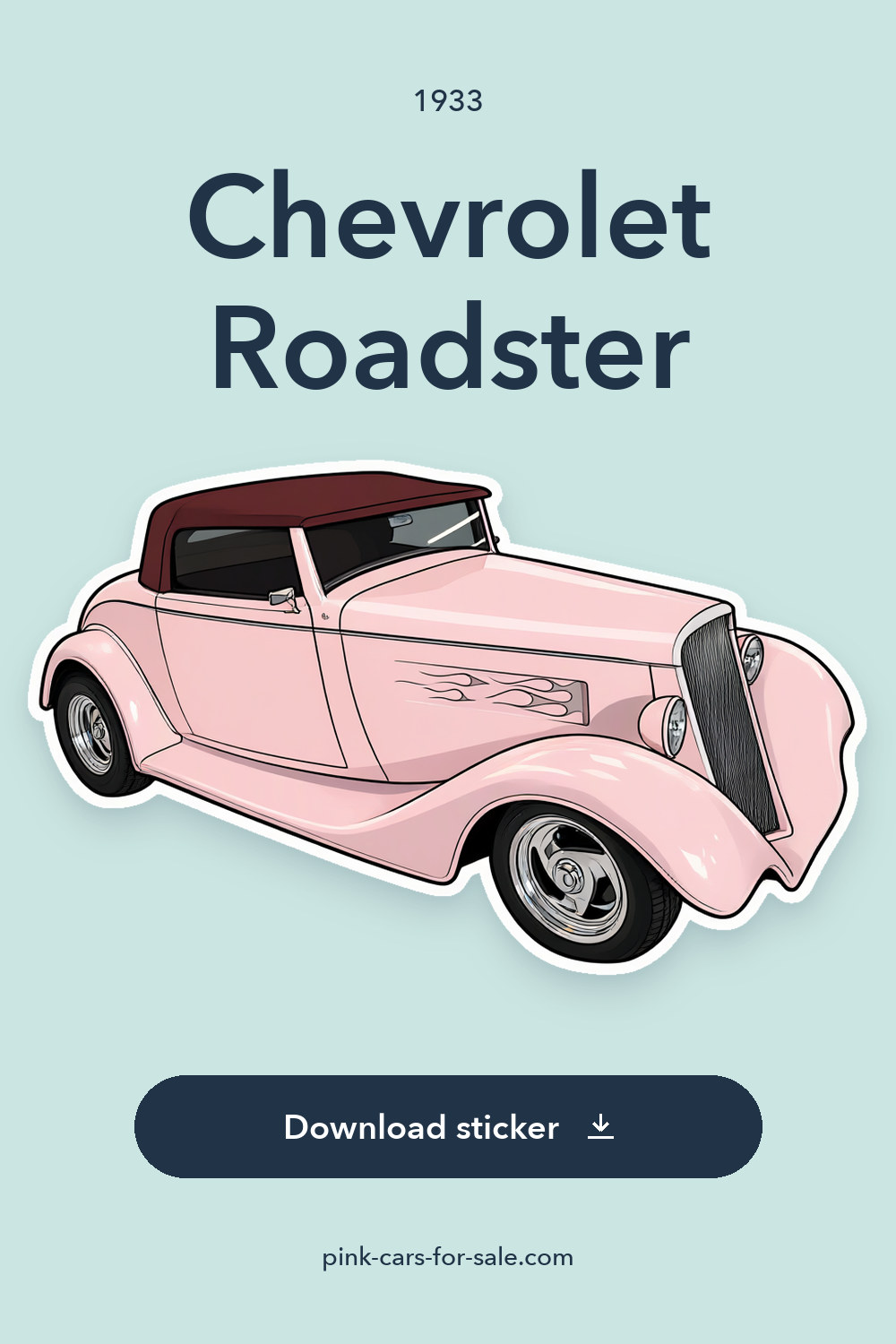 1933 Chevrolet Roadster sticker preview