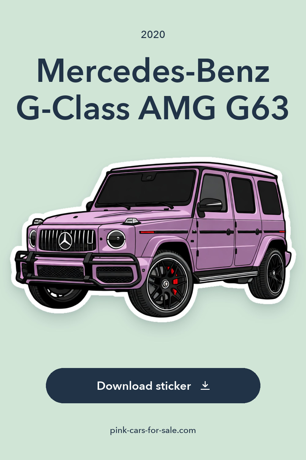 2020 Mercedes-Benz G-Class AMG G63 sticker preview