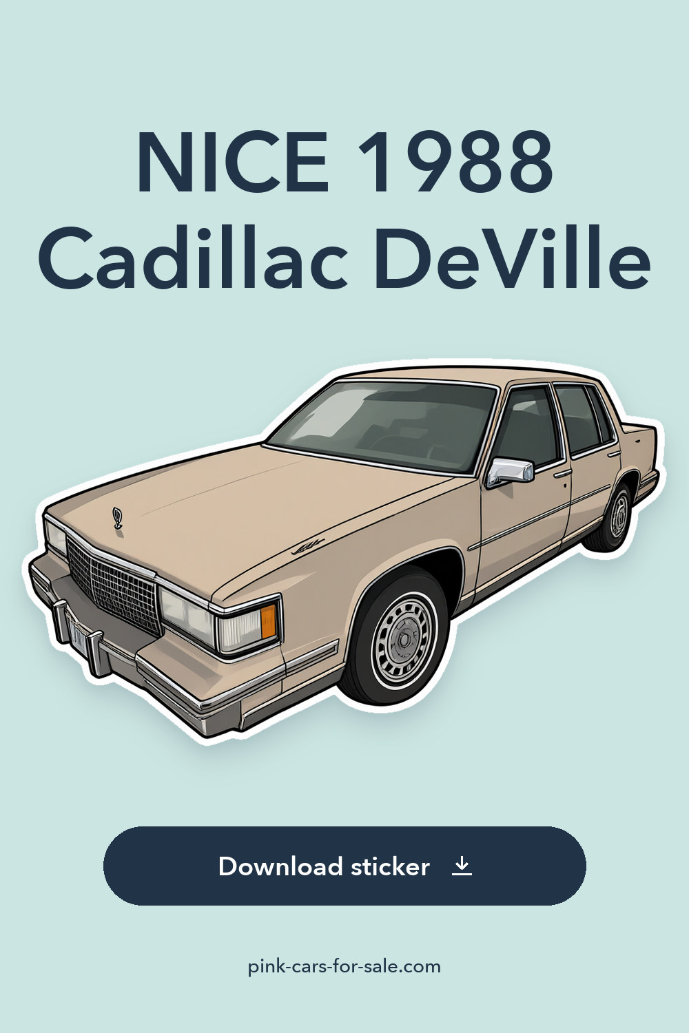 NICE 1988 Cadillac DeVille sticker preview